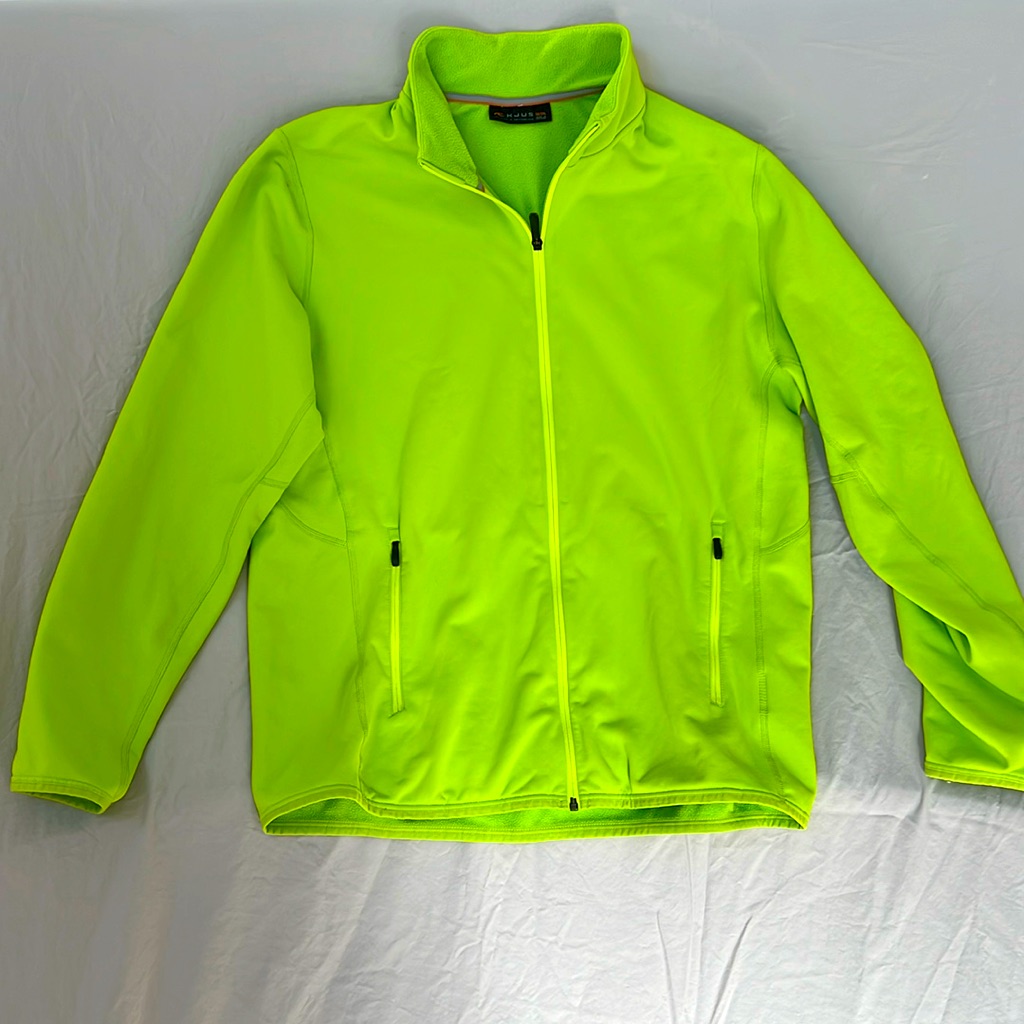 Kjus Brand Fill Zip Sweatshirt Bright Lime 562xl